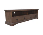 Florence  ETU Entertainment TV Unit 180cm 2 Drawer Solid Mango Timber Wood