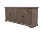 Florence  Buffet Table 180cm 2 Door 4 Drawer Solid Mango Timber Wood