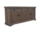 Florence  Buffet Table 180cm 2 Door 4 Drawer Solid Mango Timber Wood