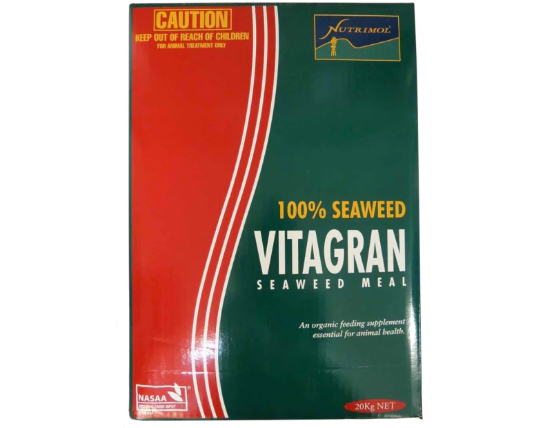 Nutrimol Vitagran Seaweed Meal Animal Stockfeed Vitamin Supplement 20kg