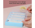 1 Set Ice Pop Mold Precisely Detail DIY Craft Plastic Easy Release Ice Cream Maker with Lid Household Supplies Blue B