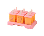 1 Set Ice Pop Mold Wide Application Food Grade Plastic Strong Construction Ice Cream Mold Party Supplies Pink B