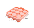 Ice Cube Mold Rose Shape Easy to Release Silicone Removable Lid Ice Tray for Whiskey Pink