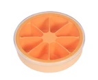 Ice Cube Tray Mold Orange Shape Leak-proof TPE Smooth Surface Ice Tray Mold for Restaurant Orange