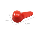 2Pcs High Toughness Coffee Scoop Widely Use Plastic Compact  Scale Design Measuring Spoon for Household Red
