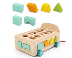 Children Assembly School Bus Number Building Blocks Early Education Puzzle Toy