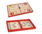 Kids 2 in 1 Catapult Bumper Flying Chess Board Puzzle Toy Table Interactive Game Red