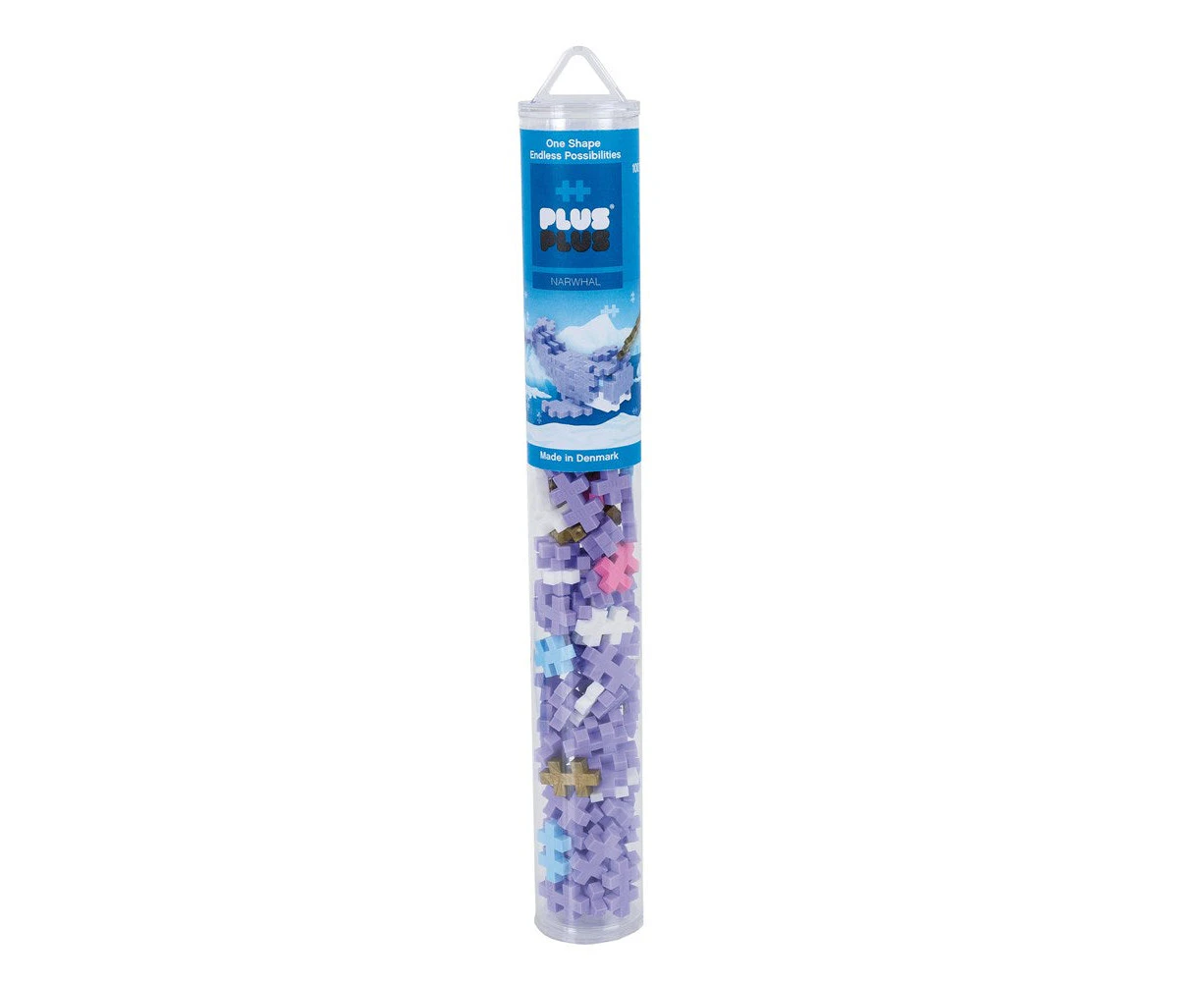 Plus-Plus - Narwhale - 100 pcs Tube