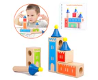 8Pcs/Set Children DIY Assemble Building Castle Blocks Early Education Puzzle Toy