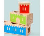 8Pcs/Set Children DIY Assemble Building Castle Blocks Early Education Puzzle Toy