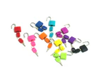 Kids Children Montessori Locks Keys Puzzle Unlocking Game Early Educational Toy 8-color Locks + Green Tray