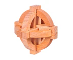 Classic Wooden Puzzle Cube Ball Kongming Luban Lock Brain Teaser Adults Toy 15 Column