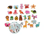 Cartoon Alphabet Number Animal Shape Pairing Puzzle Board Education Kids Toy 3021