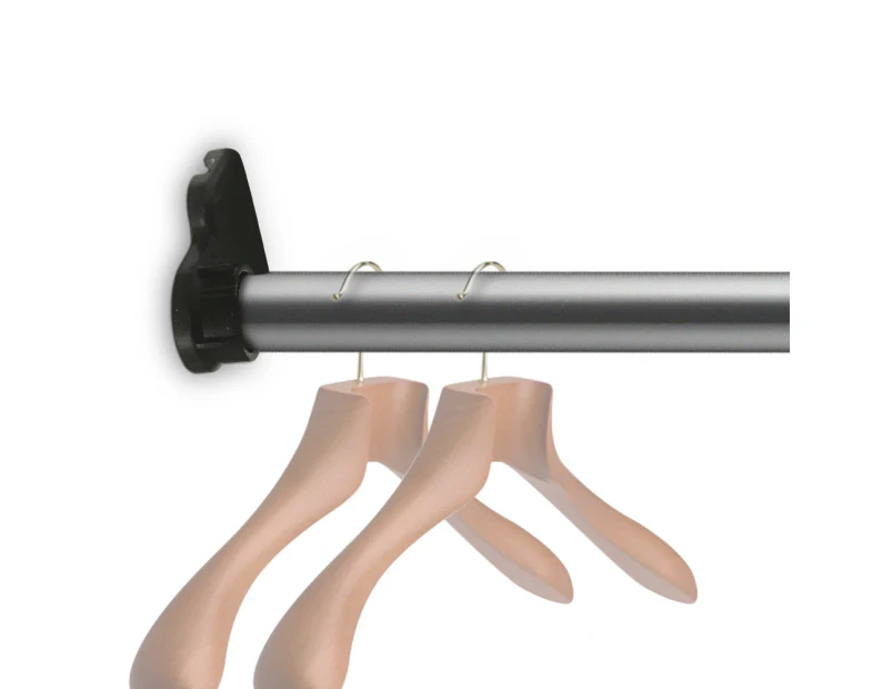4x Adjustable Rod Clothes Rail Closet Hanger Blinds Curtain Pole