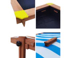 Mazam Kids Sandpit Outdoor Toys Wooden Sandbox Beach Play Box Children Canopy