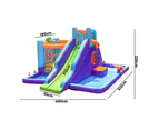 AirMyFun Inflatable WaterSlide Trampoline Castle Bounce House Splash Jumping Toy