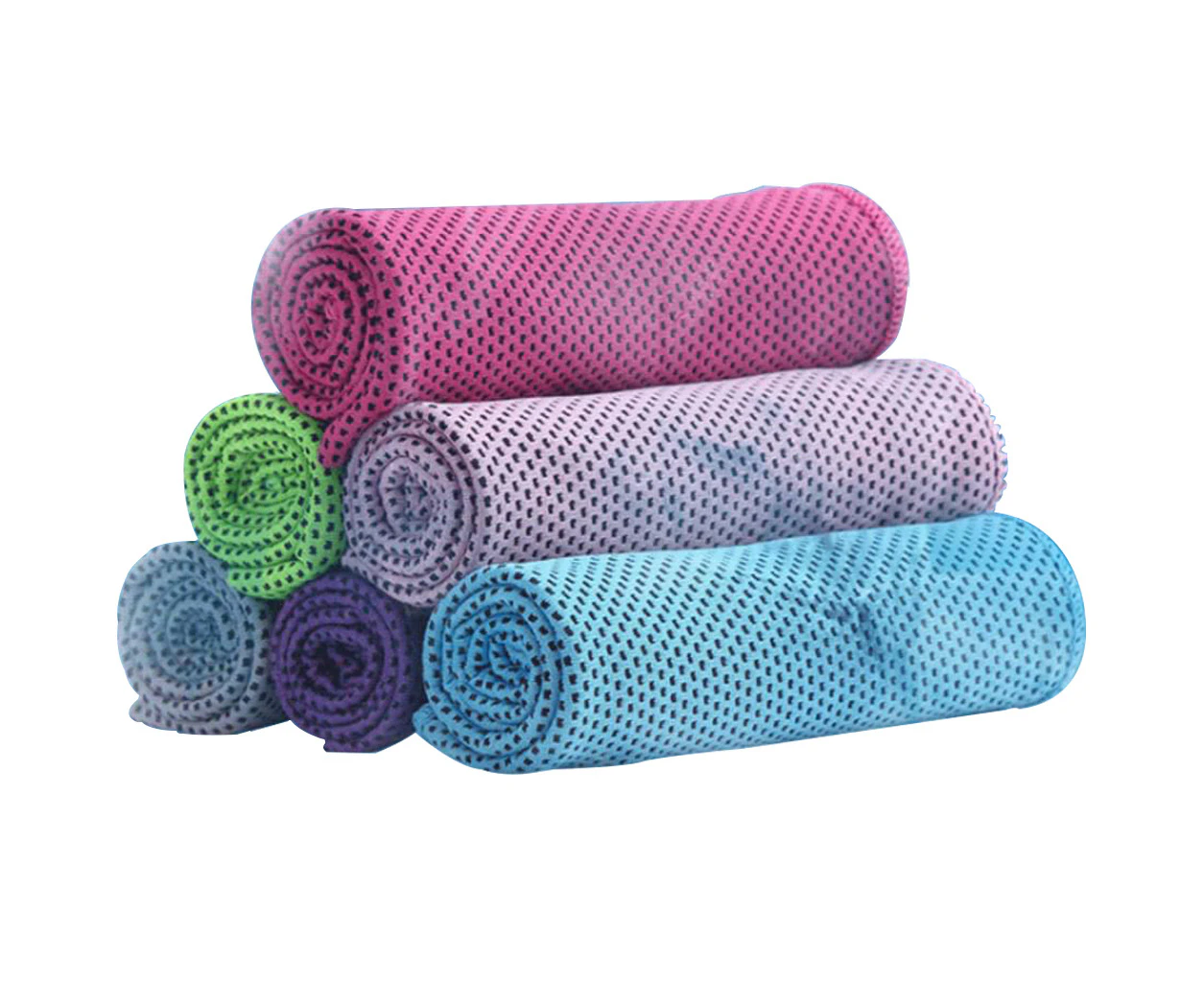 Pack of 6 cooling towels, microfibre cooling towels , premium cooling towel for summer, perfect as a cooling sports towel