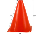 Inch Plastic Traffic Cones Sport Training Cone Sets-Indoor/Outdoor and Festive Events