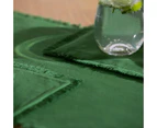 Set of 4 Ecology Fray Placemats - Dill