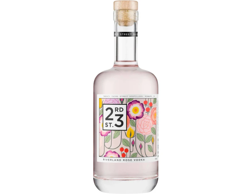 23rd Street Distillery Rose Vodka, 700ml 40% Alc.