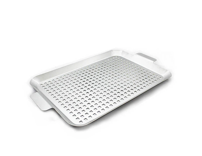 Aluminium BBQ Griddle - 42cm x 25cm - Cooking tray with holes