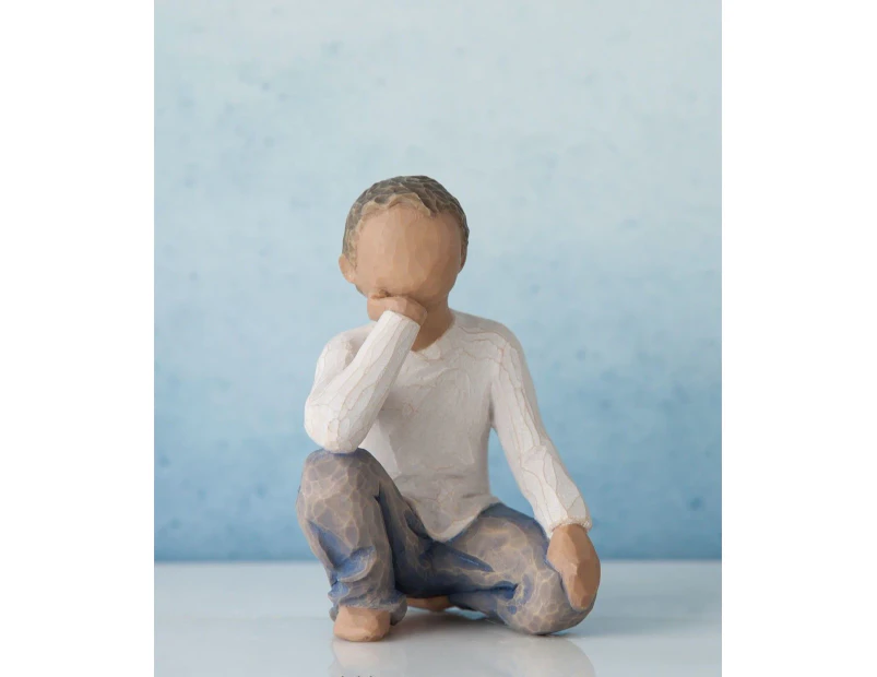 Willow Tree Figurine Inquisitive Child (Darker Skin & Hair) Susan Lordi 27350