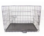 YES4PETS 48' Portable Foldable Dog Cat Rabbit Collapsible Crate Pet Cage with Cover