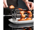 Barbecue Cage Innovative Delicate Stainless Steel Rotating Drill Foods Skewer Oven Accessories for Picnic Short