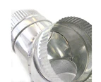 Non-Insulated Y Duct 3 Way Connector - 200MM (8" Inch)  x 200MM (8" Inch) x 200MM (8" Inch)