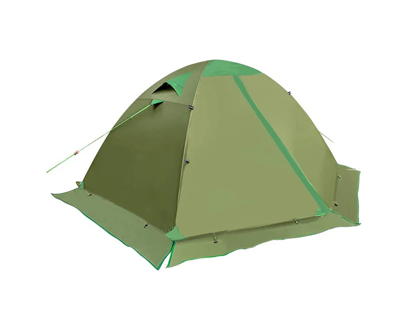 Winmax Camping Tent Waterproof Ultralight Backpacking Double Layer Tent Easy Set Up-Green