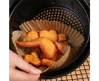 200x Air Fryer Disposable Parchment Baking Paper Non-Stick Liner Pan Oven Mat - White