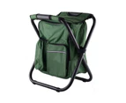 Winmax Multifunctional Backpack Folding Chair Outdoor Gear Camping Stool-Army Green