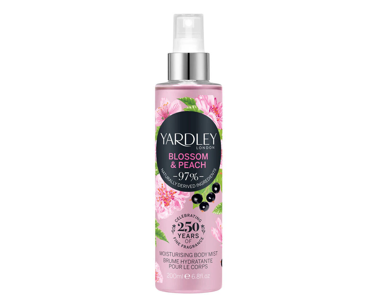 Yardley Blossom & Peach by Yardley London Moisturizing Body Mist 200ml