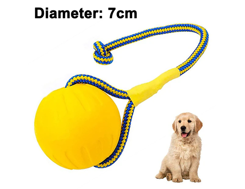 Dhrs Throwing ball dog, natural rubber ball rope, ball compatible with dogs, dog ball ， Perfect dog training