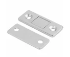 Magnetic Door Catch Ultra Thin Cabinet Magnets Stainless Steel Drawer Magnet Catch Closer for Sliding Door Closure Cupboard(2 Pack)