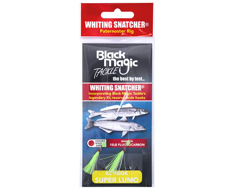 Black Magic Whiting Snatcher Paternoster Fishing Rig #Super Lumo