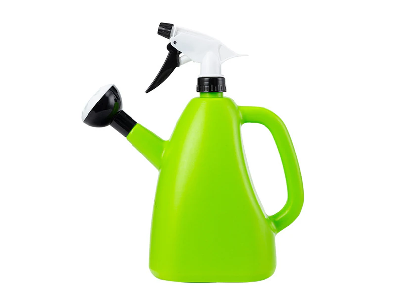 1.3L Practical Atomization Watering Can Press Type Large Capacity Plastic Watering Bottle for Garden-Green