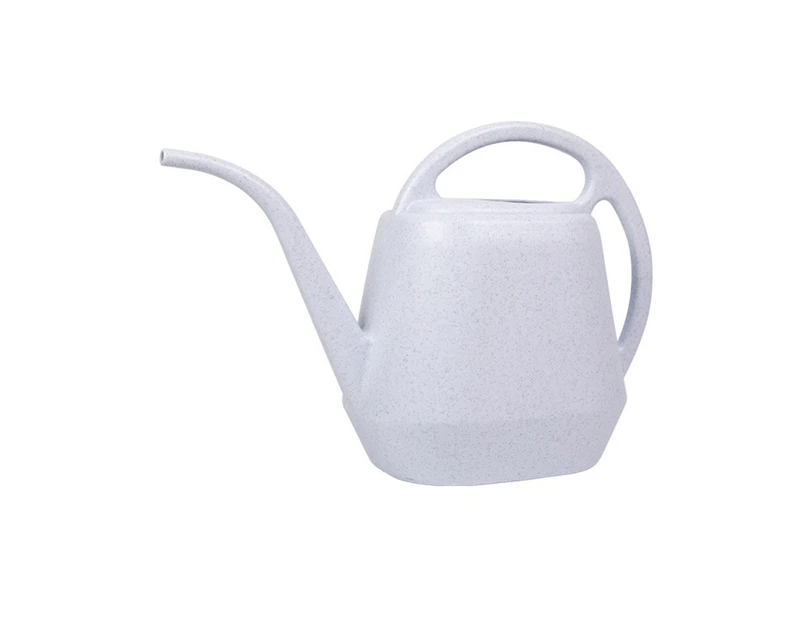 Watering Can High Capacity Non-slip Anti-fall Long Spout Garden Flowers Watering Device for Backyard-Grey&White