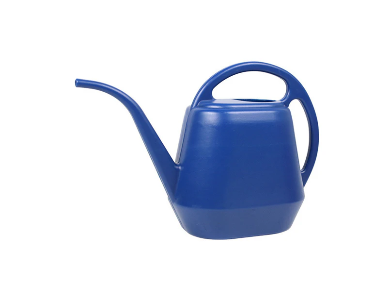 Watering Can High Capacity Non-slip Anti-fall Long Spout Garden Flowers Watering Device for Backyard-Dark Blue