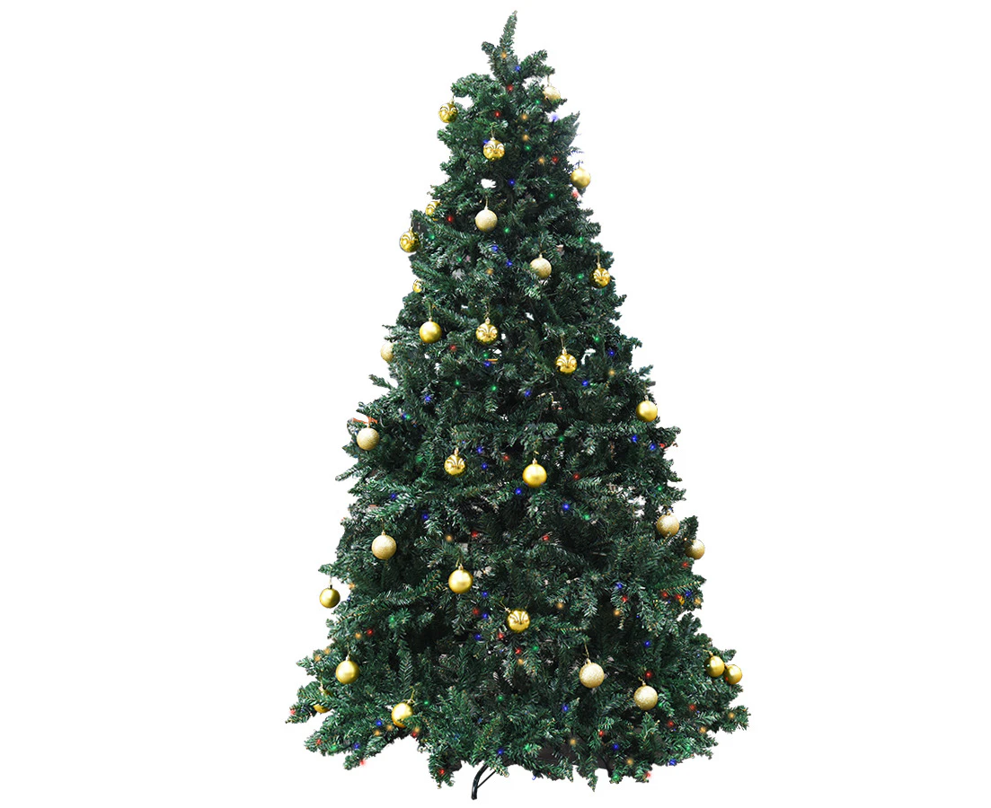 2.25m 7.5ft Prelit LED Christmas Xmas Tree Green Massive 2514 Tips and 680 LEDs