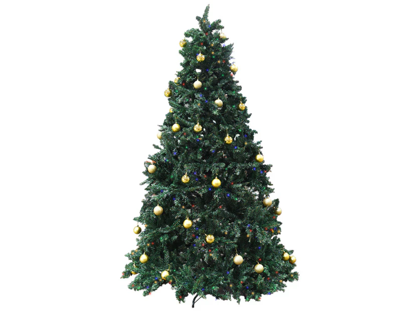 2.25m 7.5ft Prelit LED Christmas Xmas Tree Green Massive 2514 Tips and 680 LEDs