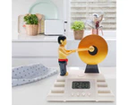 Desk Clock Mute LED Time Display Snooze Function High Volume Classic Knock The Gong Luminous Beside Alarm Clock for Home