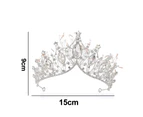 Dhrs Rhinestone Wedding Crowns and Tiaras for Women, Costume Party Hair Accessories with Gemstones