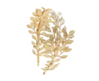 Dhrs Greek Leaf Headband Coil Bracelet Artificial Pearl Earrings Golden Leaves Bridal Hair Comb for Women Wedding Party