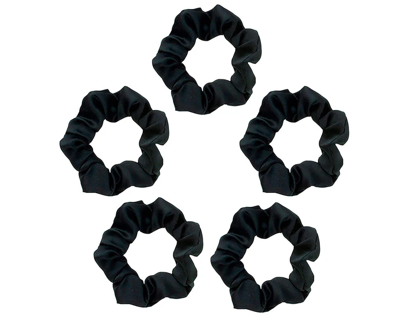 Dhrs Satin Scrunchies, Softer than Silk, Hair Scrunchies compatible with Frizz Prevention, S