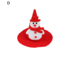 Pet Headgear Pet Christmas Hat Adjustable Ultra-Light Vibrant Color Easy-wearing Dress Up Non-woven Fabric Xmas Tree Elk Style Dog Cat Cosplay Xmas Hat - D