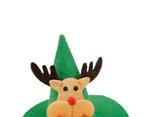 Pet Headgear Pet Christmas Hat Adjustable Ultra-Light Vibrant Color Easy-wearing Dress Up Non-woven Fabric Xmas Tree Elk Style Dog Cat Cosplay Xmas Hat - B