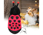 Pet Clothing Soft Cartoon Comfortable Funny Personality Keep Warm Polyester Halloween Dog Transform Clothes for Party - Black