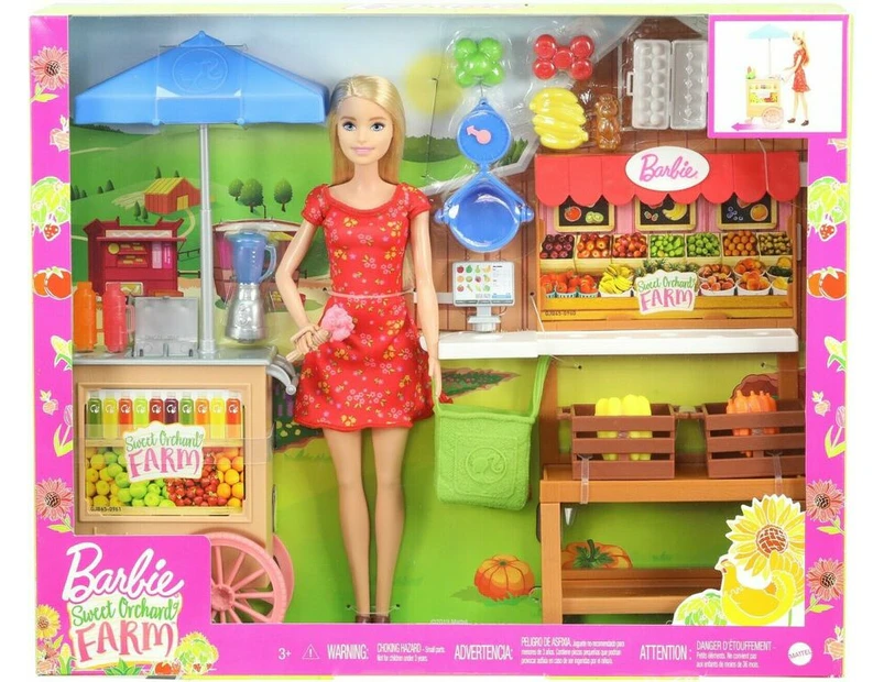 Barbie Sweet Orchard Farm Farmers Market Playset