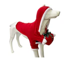 Pet Christmas Clothes Cute Fashionable Soft Funny Comfortable Dress Up Cotton Christmas Holding Gifts Pet Outfit for Labrador - 1